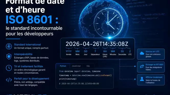 Format de date et d’heure ISO 8601 : le standard incontournable pour les développeurs